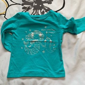 NWOT teal long sleeve T-shirt 18m